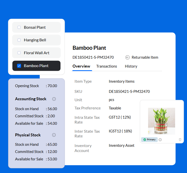 Zoho POS Inventory Overview